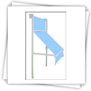 Tenda da sole modello TMS,verticale,con guide laterali con braccetti.