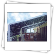 Tenda da sole a capanno con struttura pesante 2
